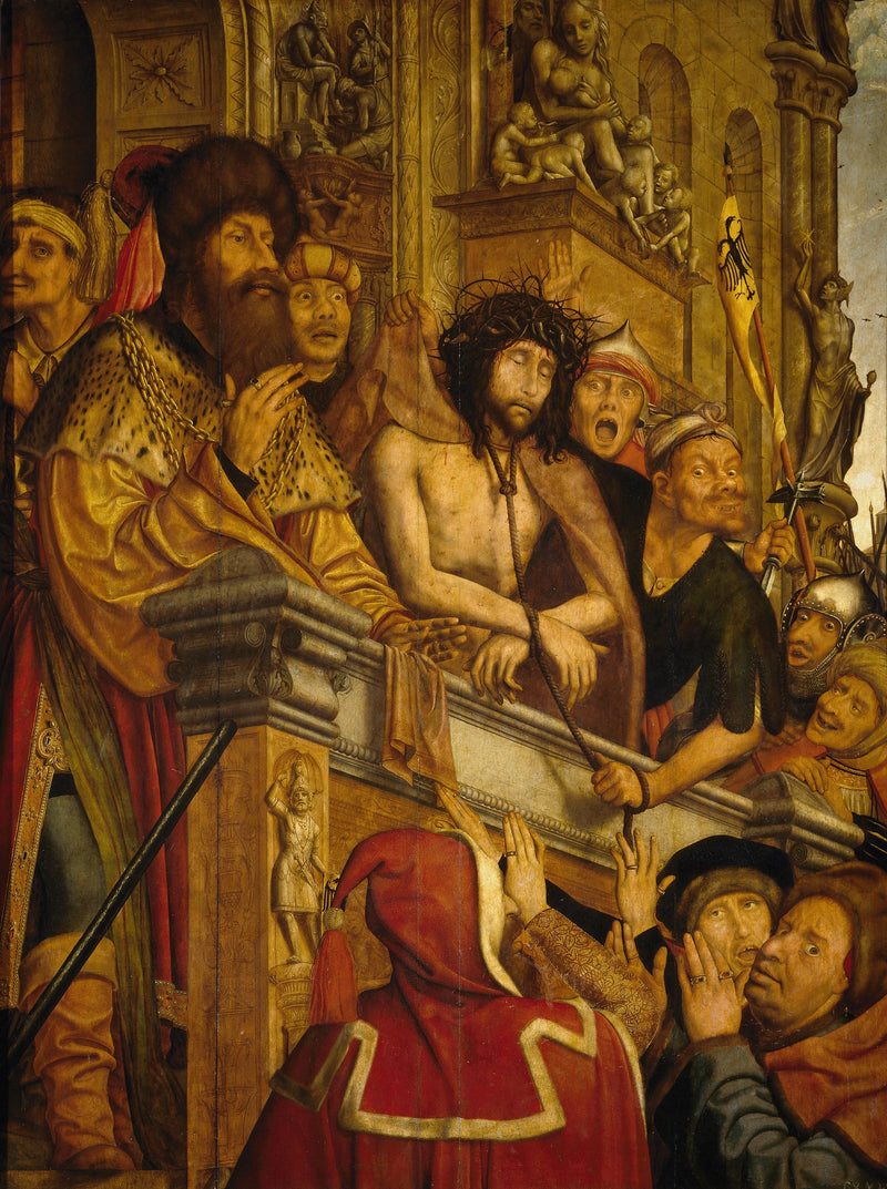 Der Christus, der dem Volk von Pilatus präsentiert wird - Quentin Metsys