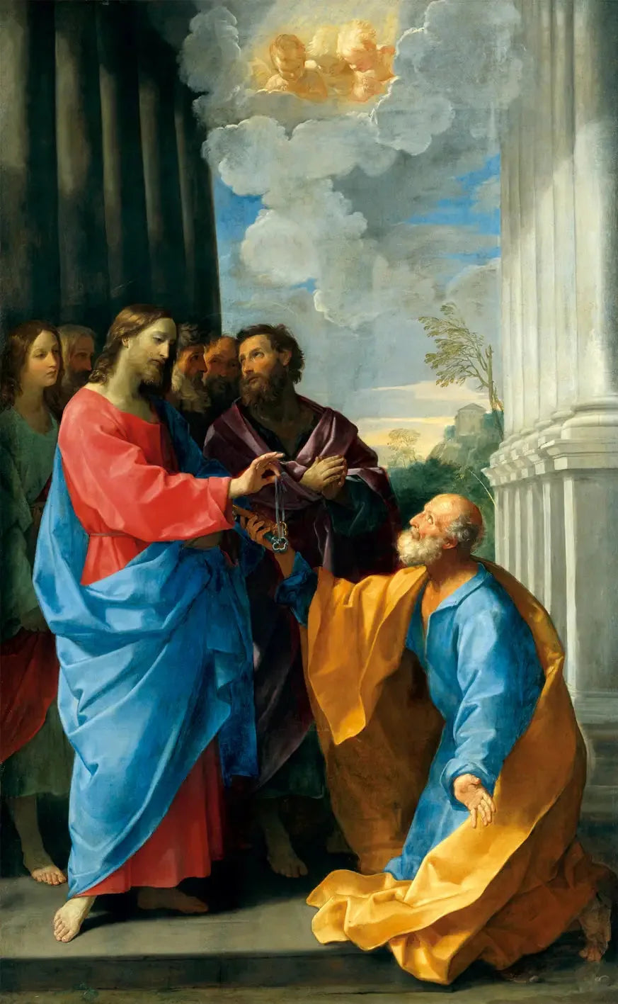 Christus übergibt die Schlüssel an den heiligen Petrus - Guido Reni