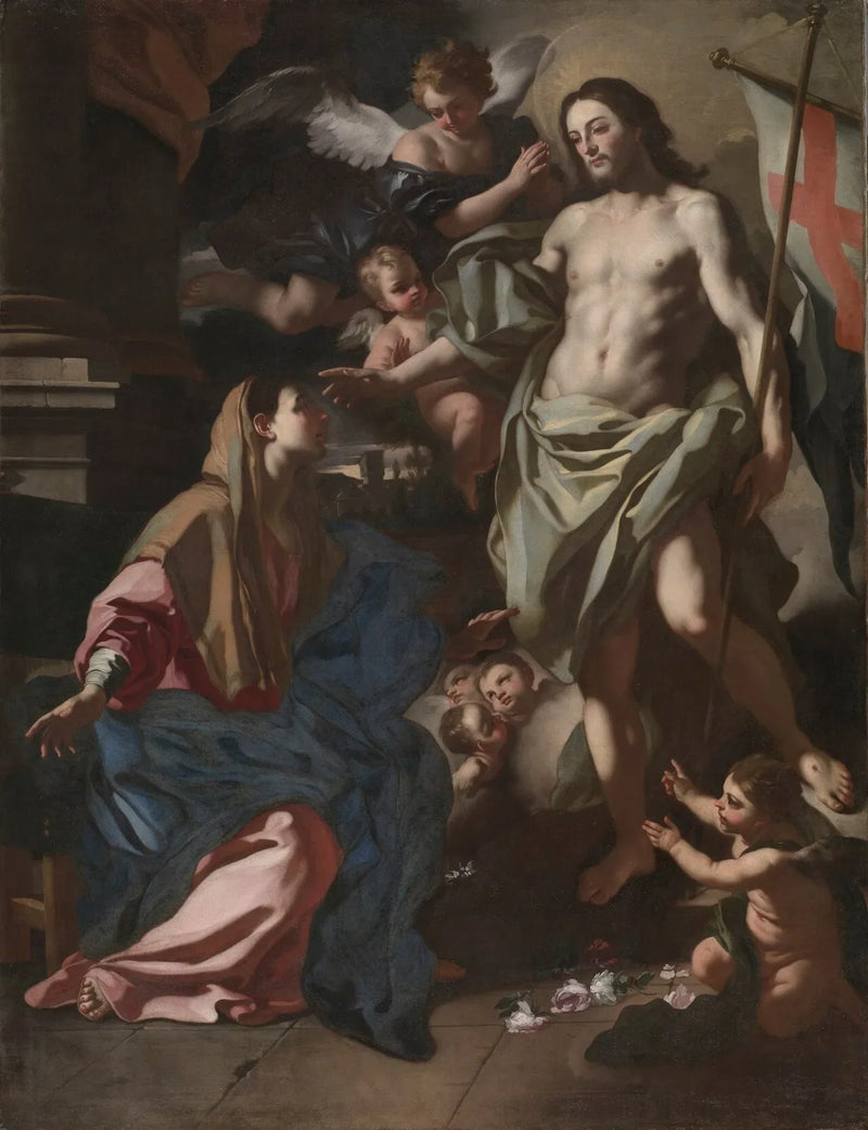 Die auferstandene Christus erscheint der Jungfrau - Francesco Solimena