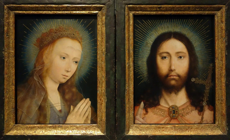 Der Christus Salvator Mundi und Maria im Gebet - Quentin Metsys