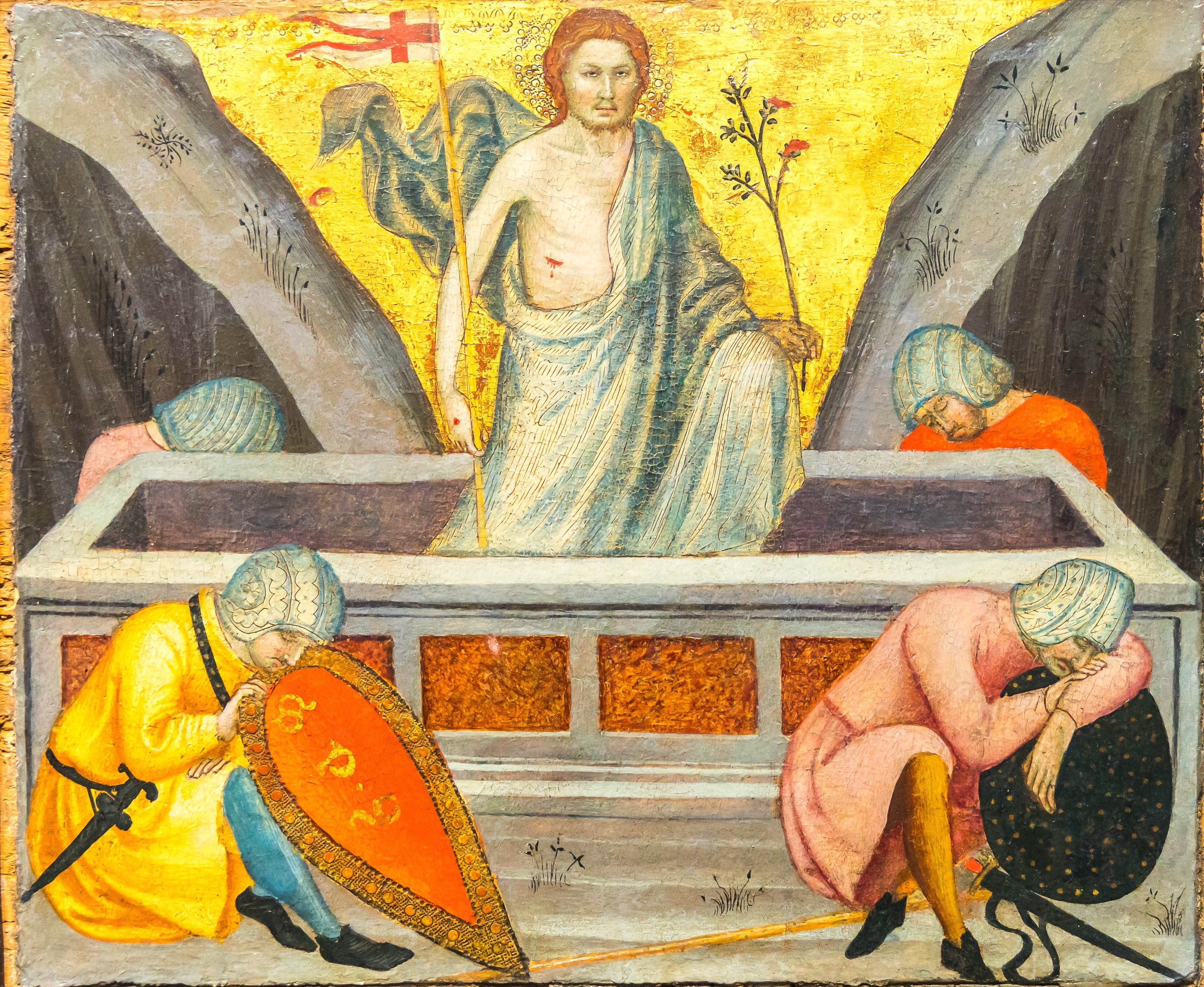 le Christ sortant du tombeau - Taddeo di Bartolo image 1 reproduction artisanale de tableau