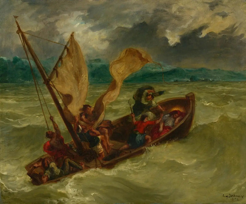 Christus auf dem See Genezareth - Eugène Delacroix