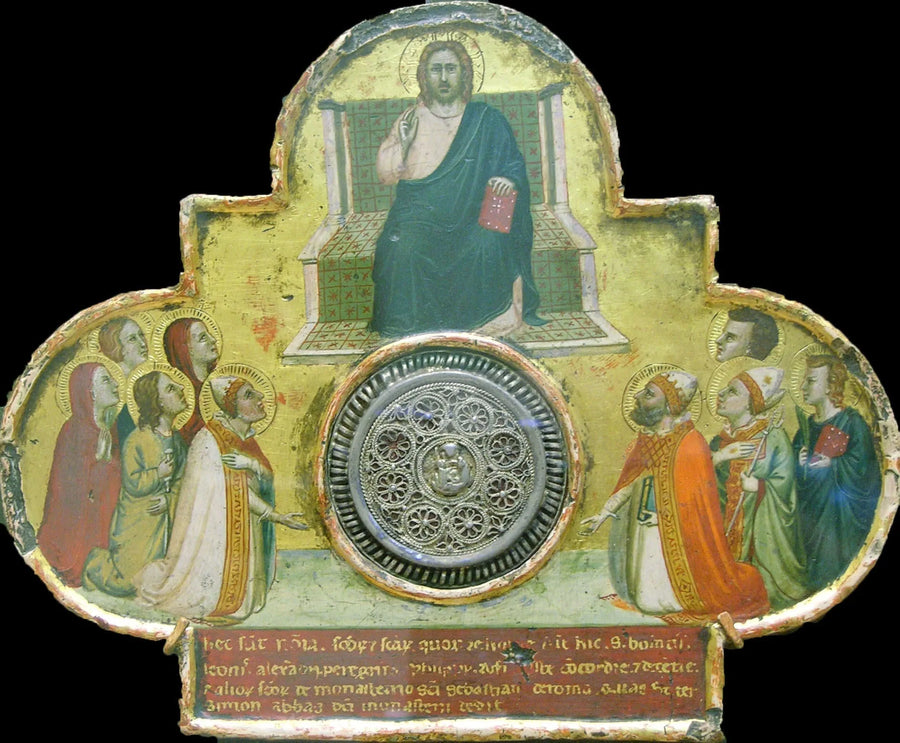 Der Christus thronend mit den Heiligen - Bernardo Daddi