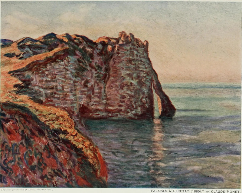 Der Kliff und das Tor von Aval - Claude Monet