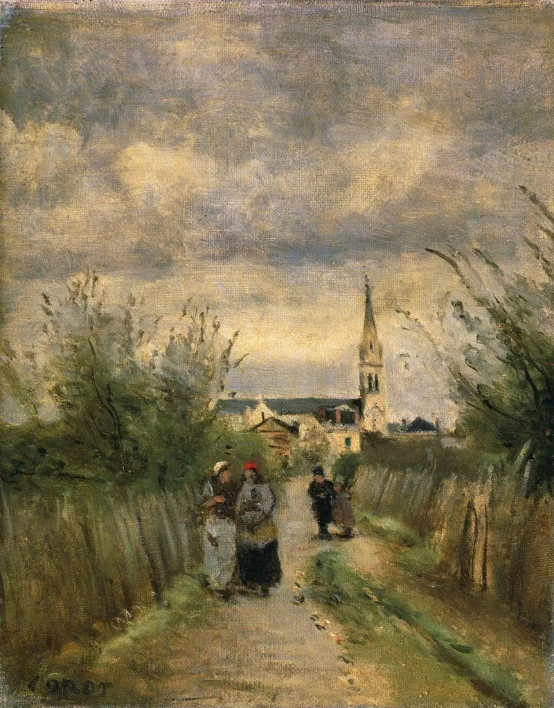 Der Glockenturm von Argenteuil - Jean-Baptiste Camille Corot