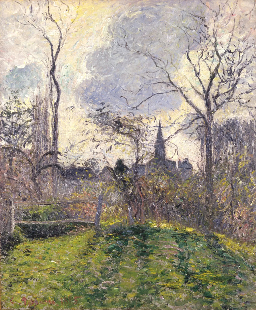 Der Glockenturm von Bazincourt - Camille Pissarro
