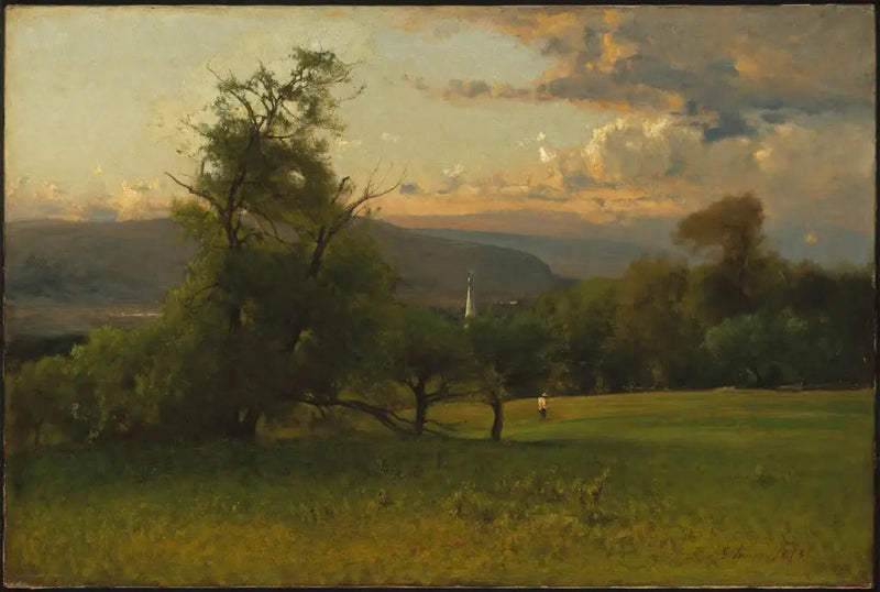 Der Kirchturm der Kirche - George Inness