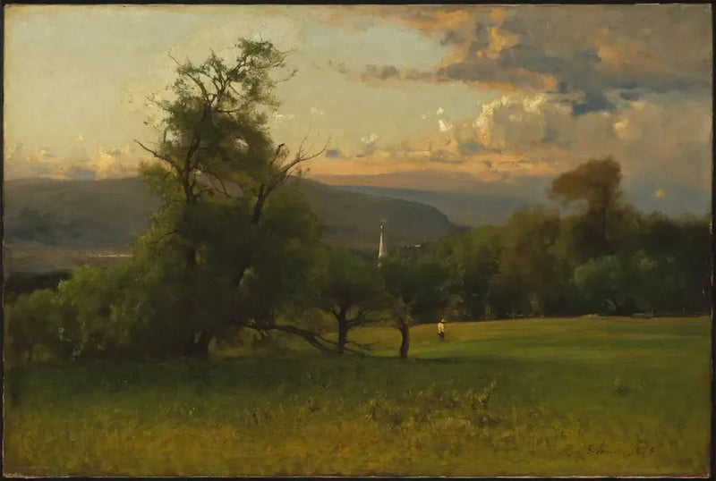 Der Kirchturm der Kirche - George Inness