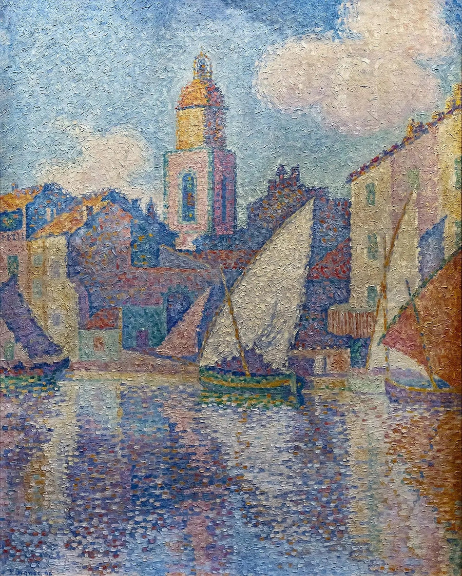 Der Glockenturm von Saint-Tropez - Paul Signac