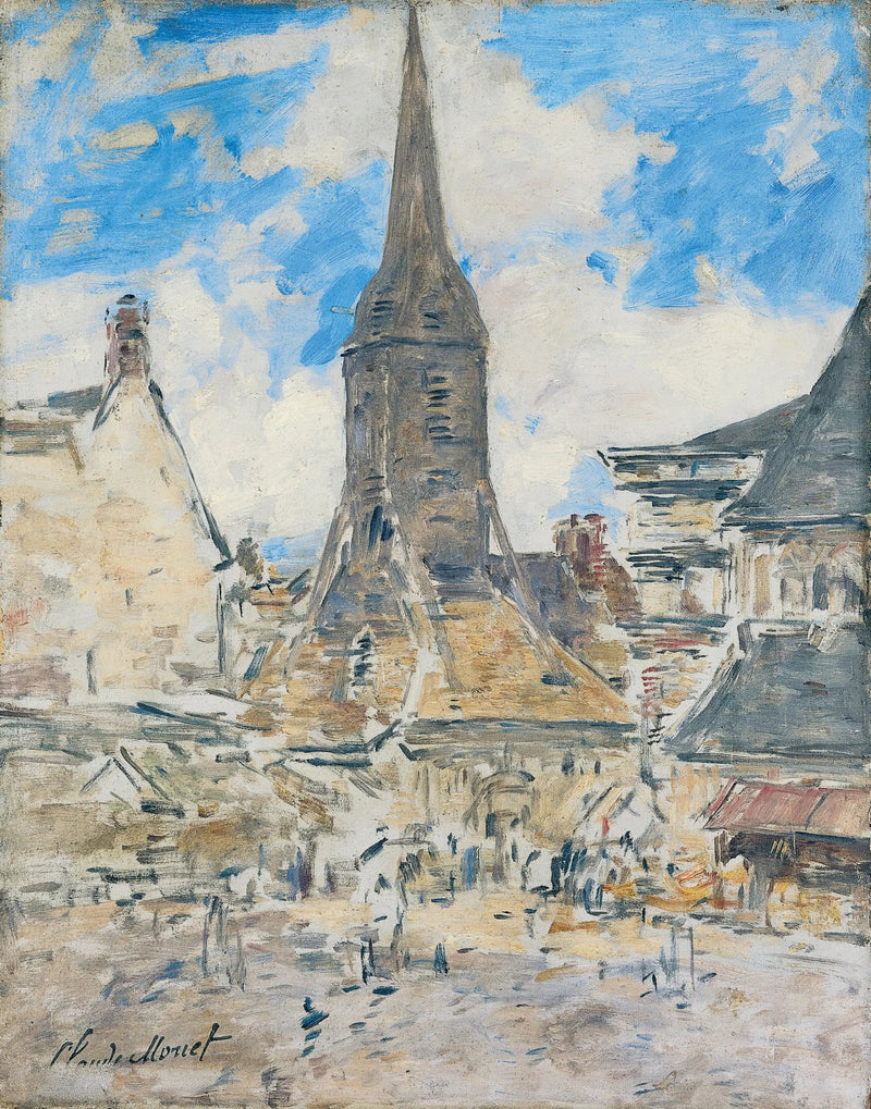 Der Glockenturm von Sainte-Catherine, Honfleur - Eugène Boudin