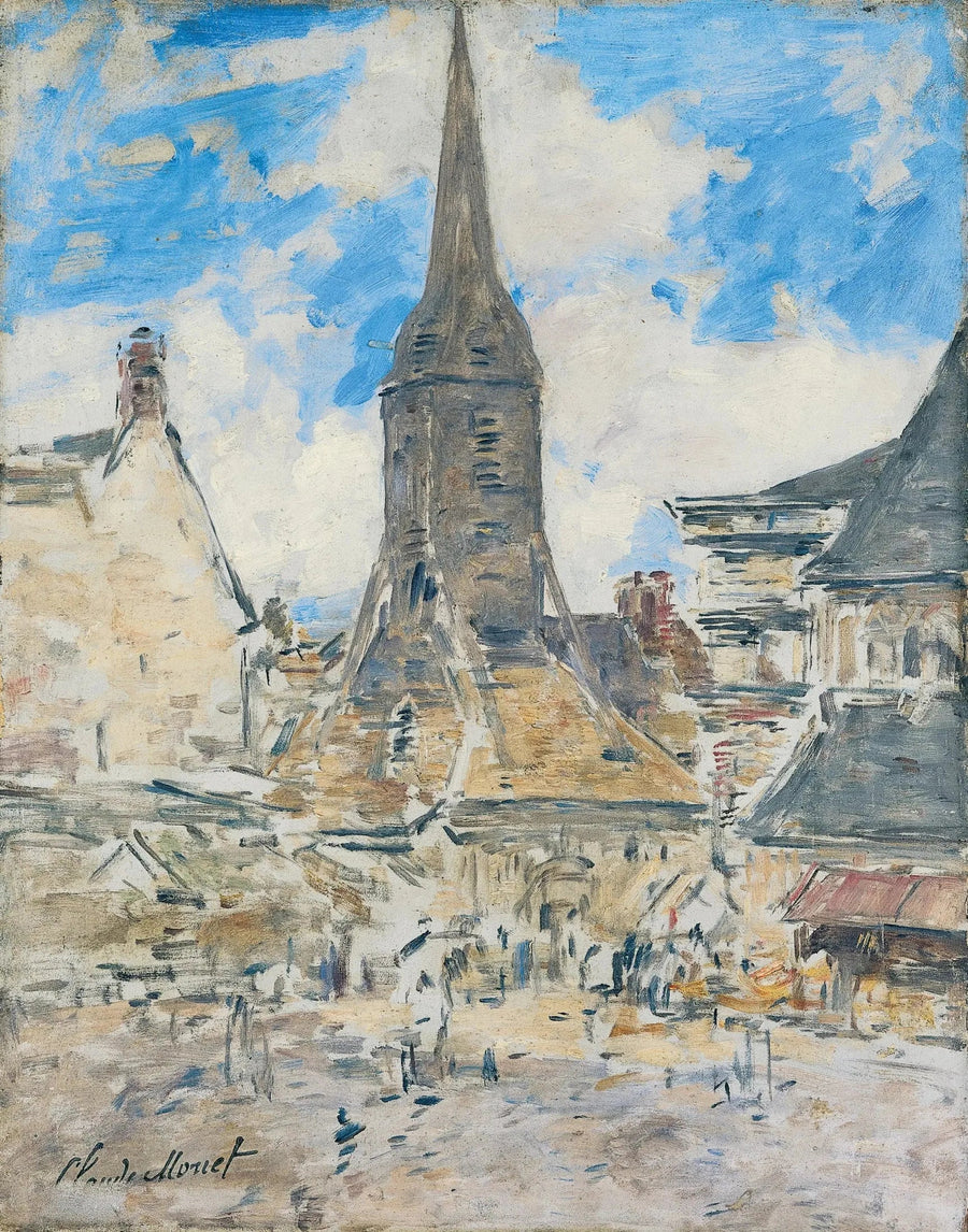 Der Glockenturm von Sainte-Catherine, Honfleur - Eugène Boudin