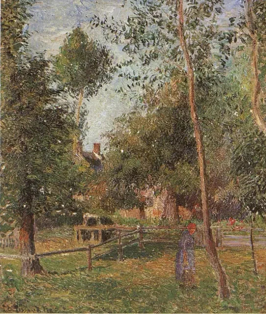 Der Clos Crespin in Éragny - Camille Pissarro