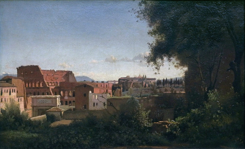 Das Kolosseum gesehen von den Farnese-Gärten - Jean-Baptiste Camille Corot