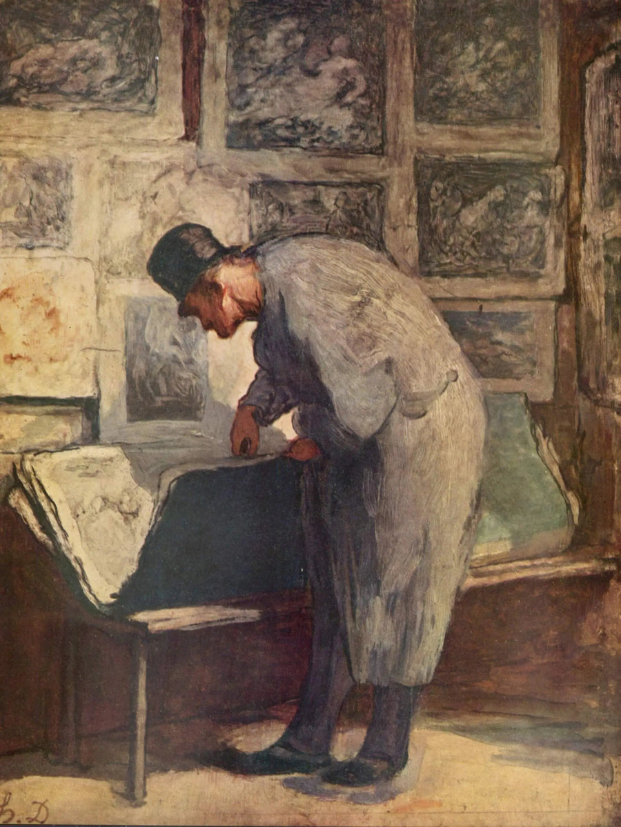 Der Kupferstichsammler - Honoré Daumier