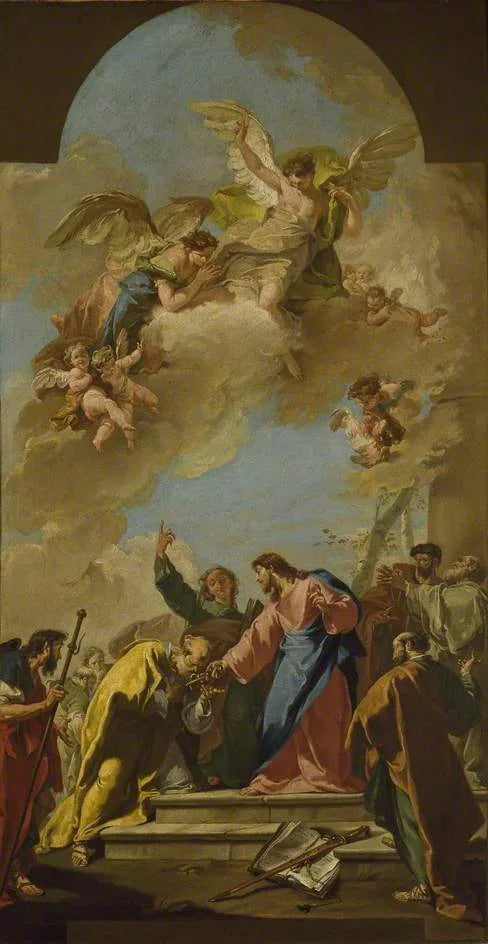 Die Anweisung Christi an den heiligen Petrus - Giovanni Battista Pittoni