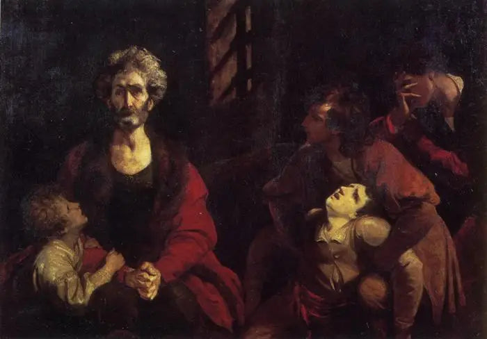 Der Graf Ugolin und seine Kinder im Kerker - Joshua Reynolds