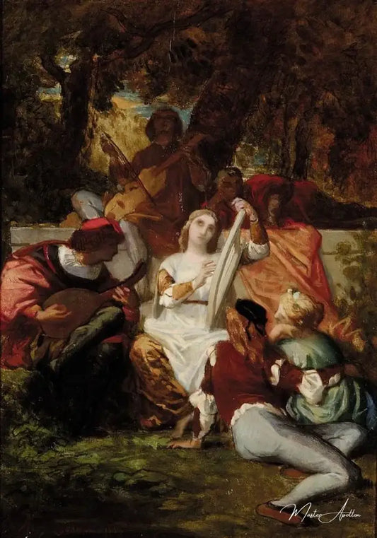 Le Concert Florentin - Alexandre Cabanel Reproductions de tableaux à la peinture à l’huile