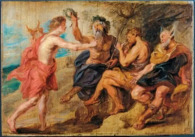 Der Wettstreit zwischen Apollon und Pan - Peter Paul Rubens