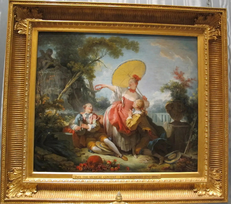 Das Musikwettbewerb - Jean-Honoré Fragonard