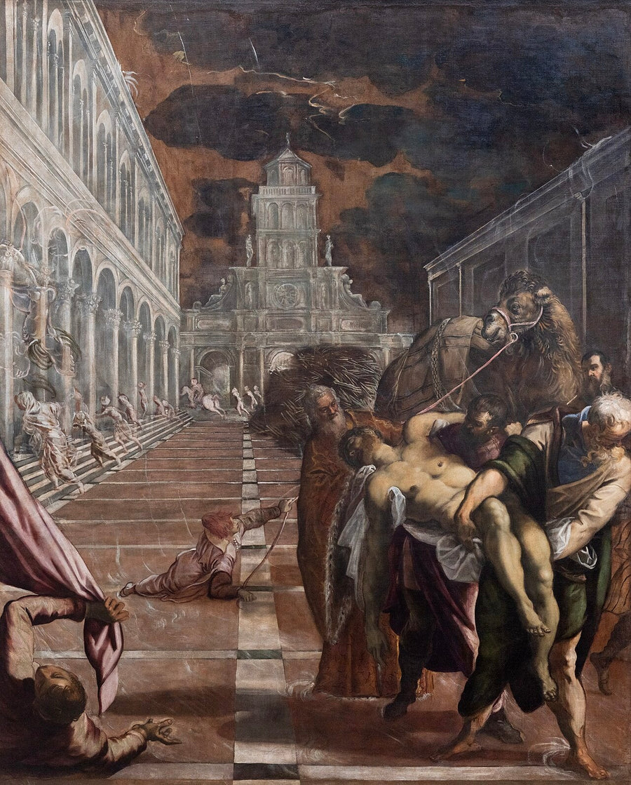 Der Körper des heiligen Markus nach Venedig gebracht - Jacopo Tintoretto