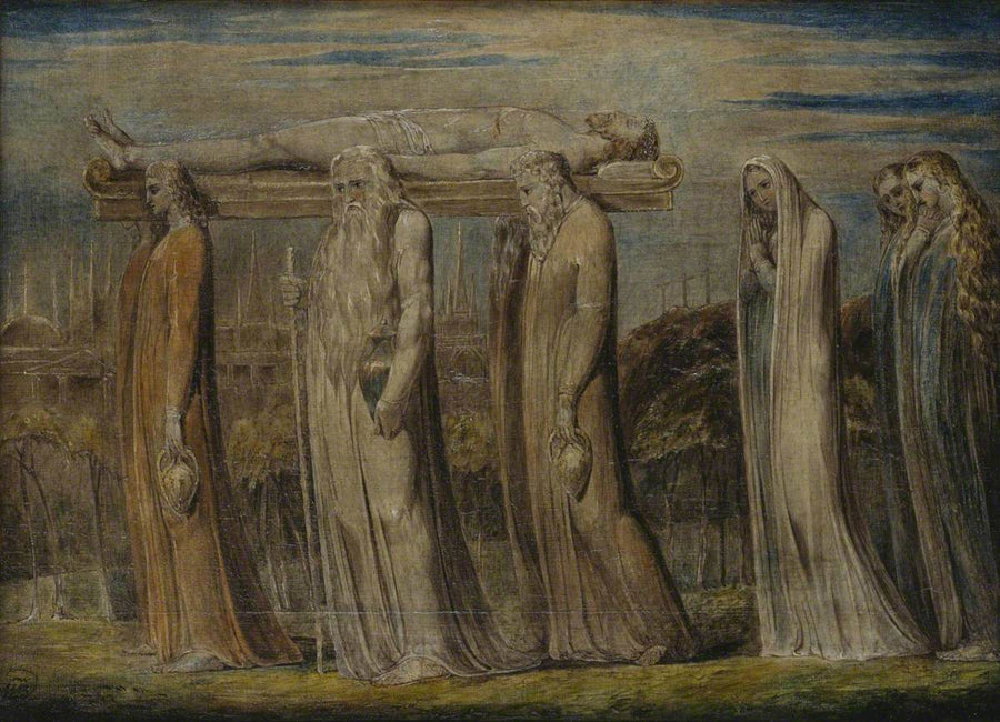 Der Leib Christi ins Grab getragen - William Blake