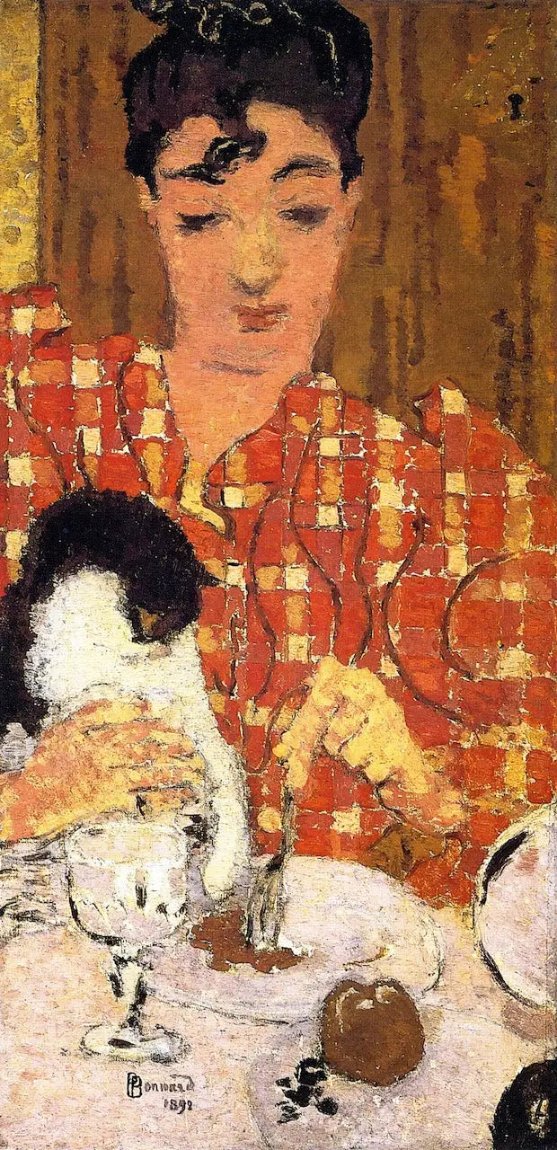 Das karierte Mieder - Pierre Bonnard