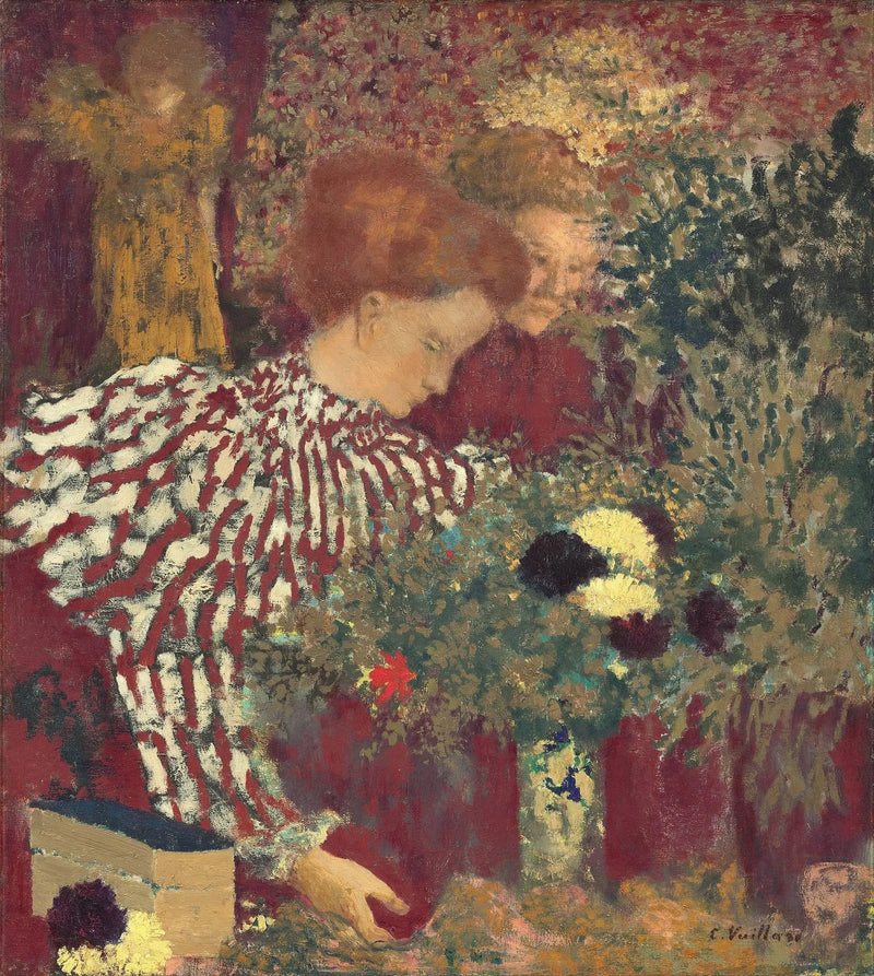 Das gestreifte Kleid - Édouard Vuillard