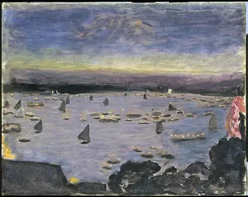 Der Lampionumzug auf der Außenalster in Hamburg - Pierre Bonnard