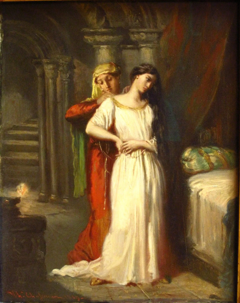 Desdémone beim Einschlafen - Théodore Chassériau