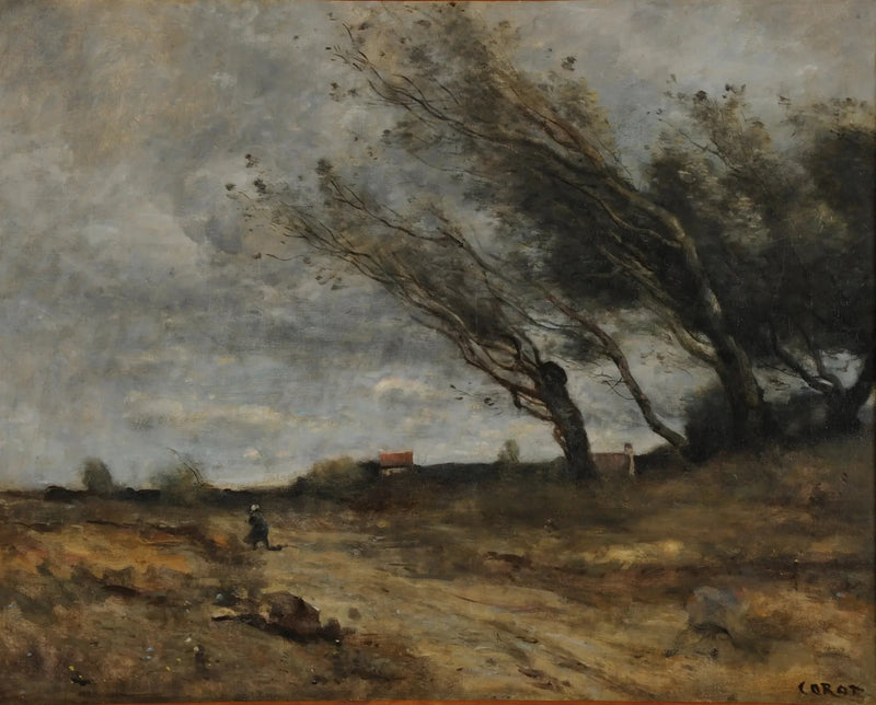 Der Windstoß - Jean-Baptiste Camille Corot