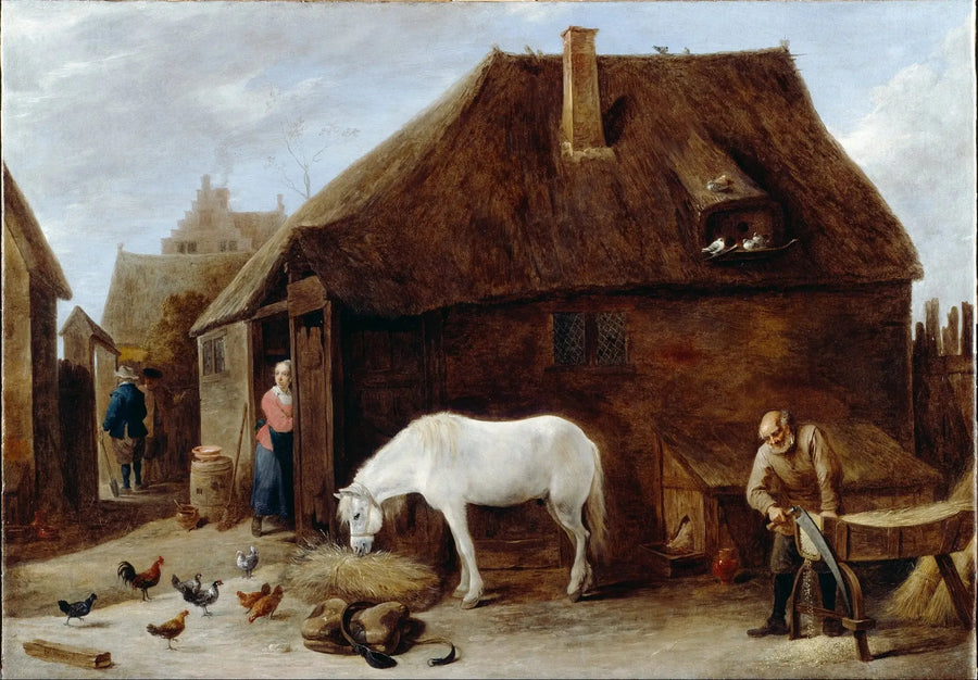 Der Strohschneider - David Teniers der Jüngere