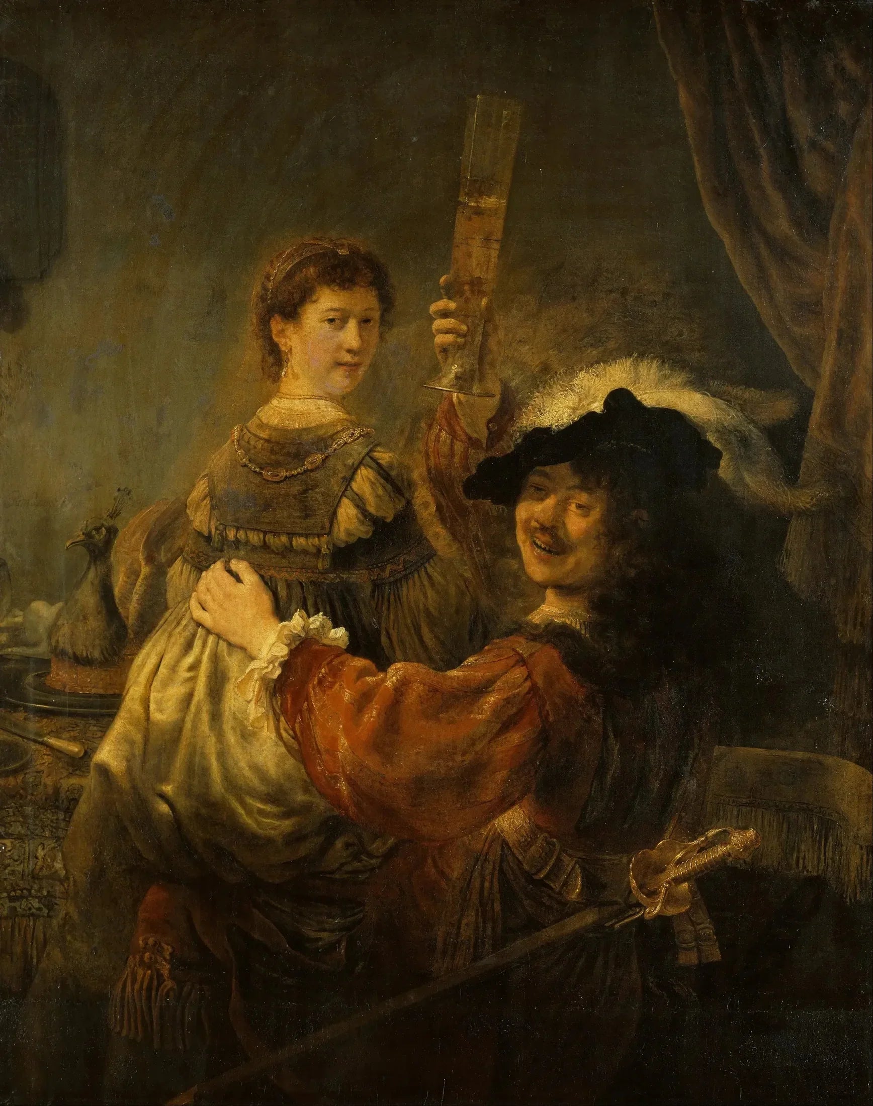 Le Couple heureux - Rembrandt image 1 reproduction réalisée par Alpha Reproduction
