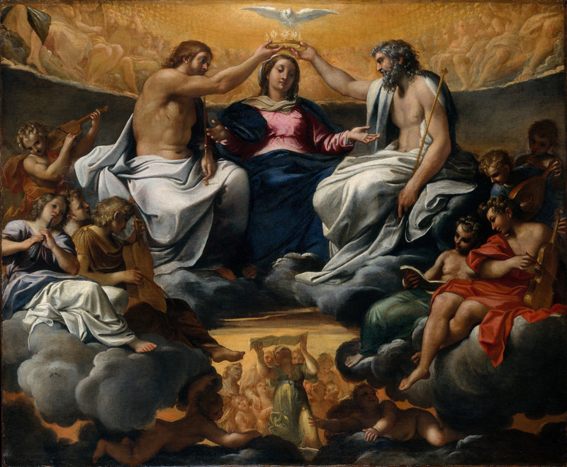 Die Krönung der Jungfrau - Annibale Carracci