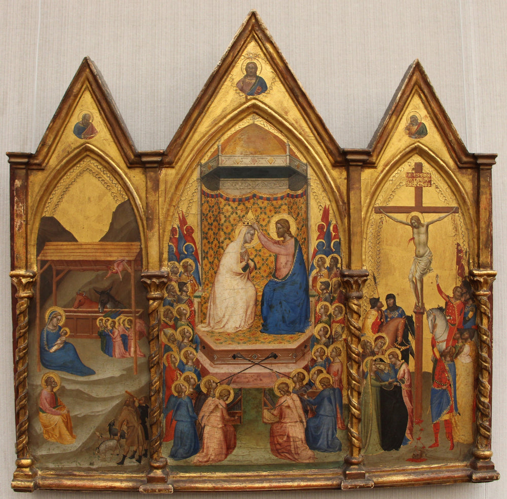 Le Couronnement de la Vierge - Bernardo Daddi image 1 copie peinte à la main à l’huile
