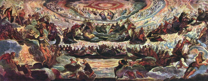 Die Krönung der Jungfrau - Jacopo Tintoretto