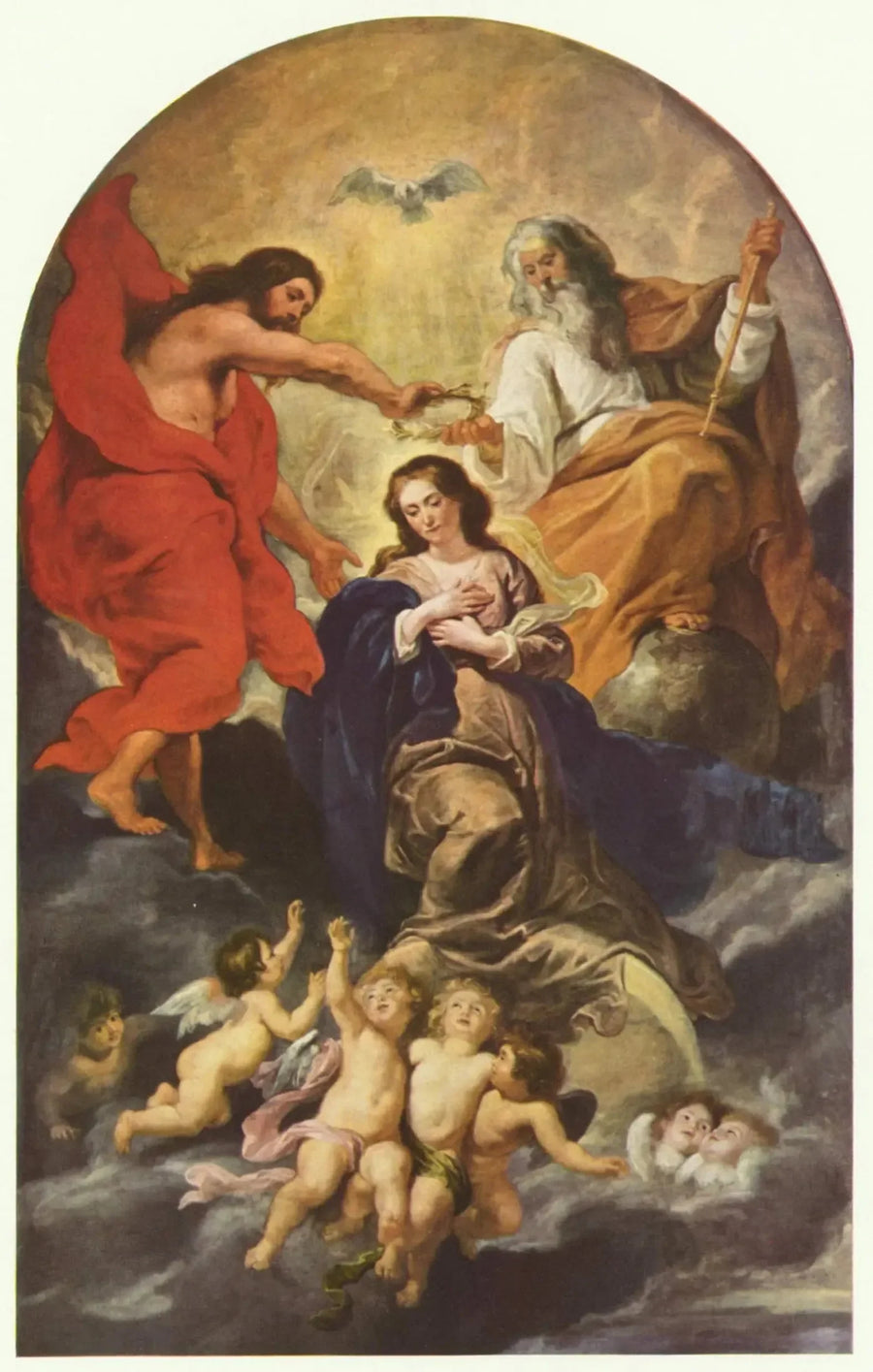 Die Krönung der Jungfrau - Peter Paul Rubens