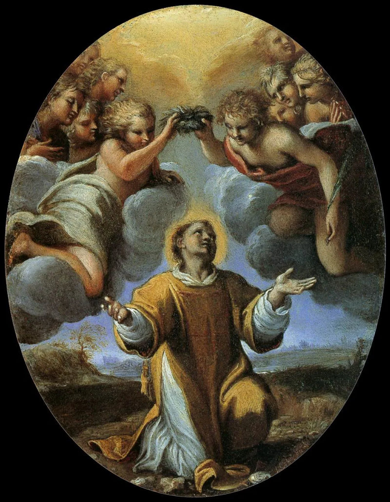Die Krönung des heiligen Stephanus - Annibale Carracci
