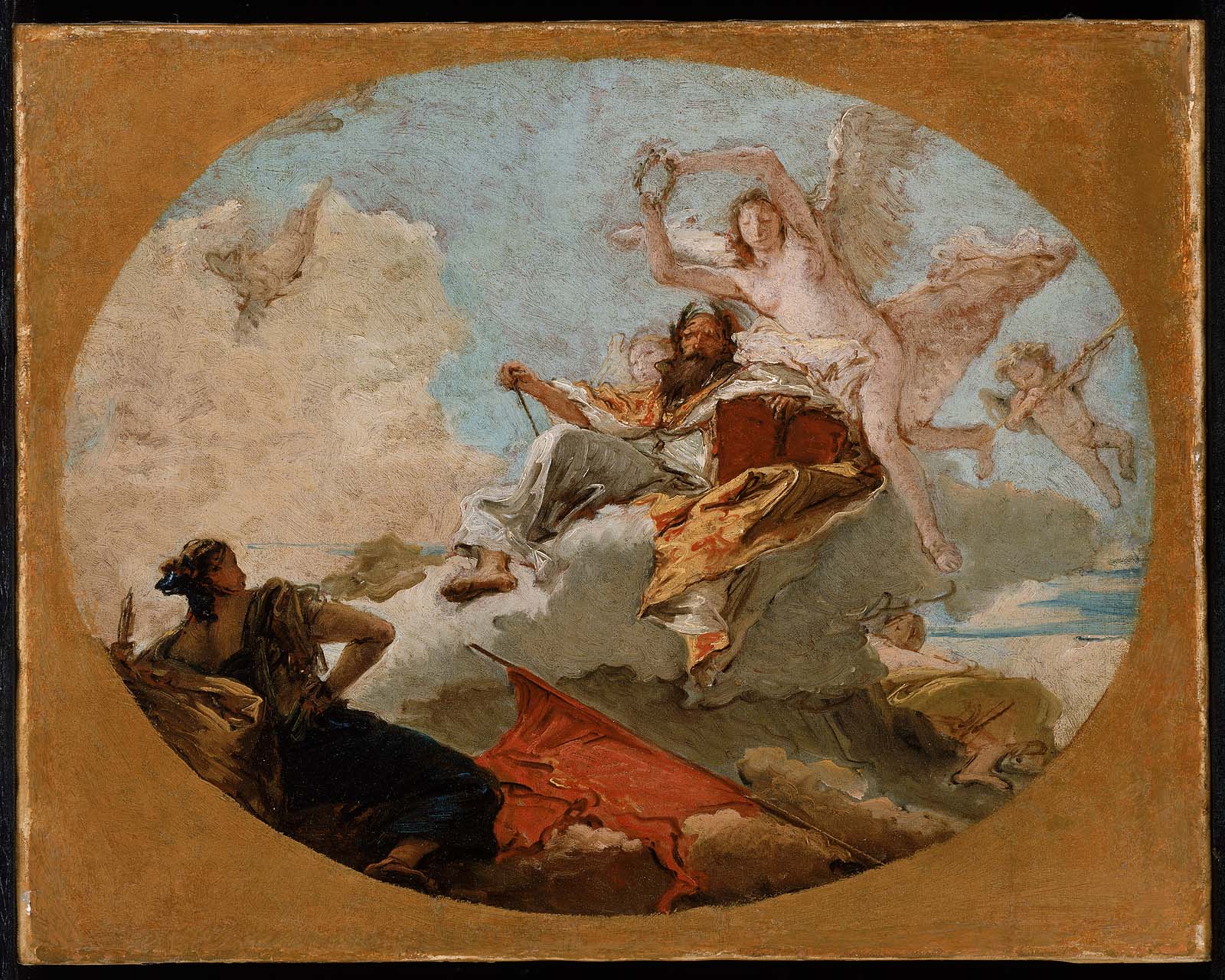 Die Krönung der Verdienste - Giovanni Battista Tiepolo