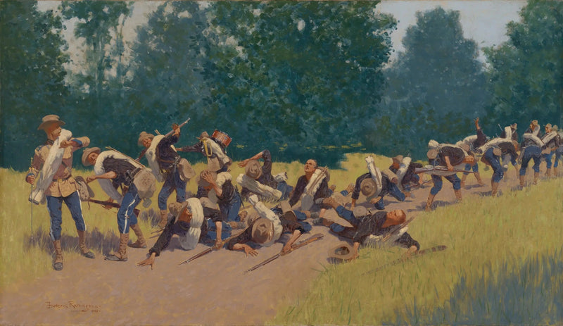 Der Schrei der Granatsplitter auf San Juan Hill - Frederic Remington