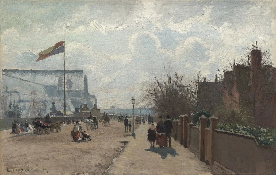 Der Crystal Palace, London - Camille Pissarro