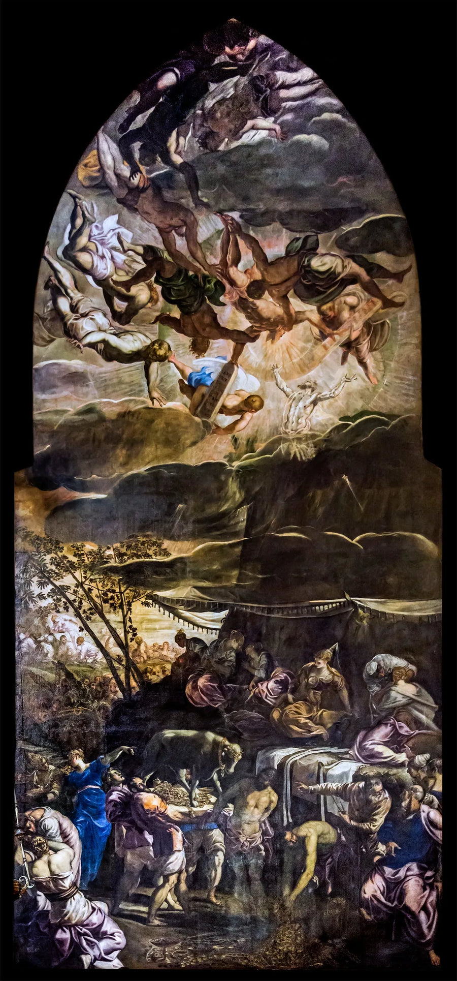 Der Kult des goldenen Kalbes - Jacopo Tintoretto