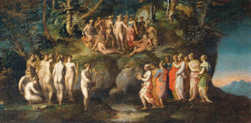 Die Herausforderung der Pieriden - Rosso Fiorentino
