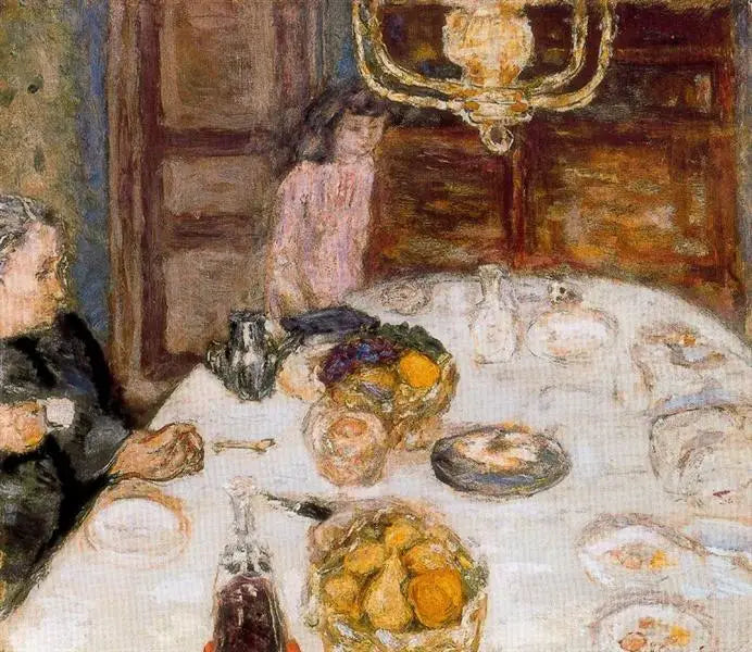 Le Déjeuner au Grand-Lemps - Pierre Bonnard image 1 reproduction d’œuvre d’art à l’huile