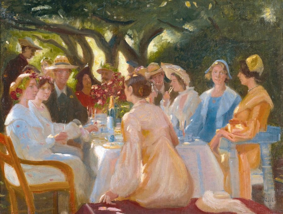 Mittagessen der Schauspieler, Skagen. -Michael Peter Ancher