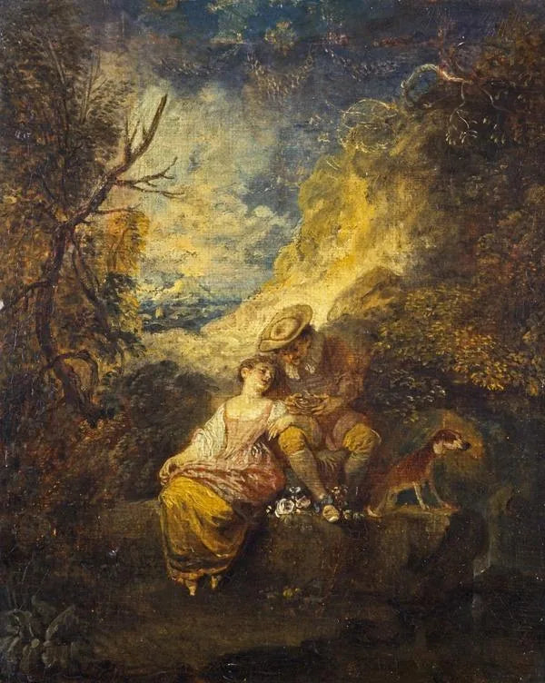 Der Spatzensammler - Antoine Watteau