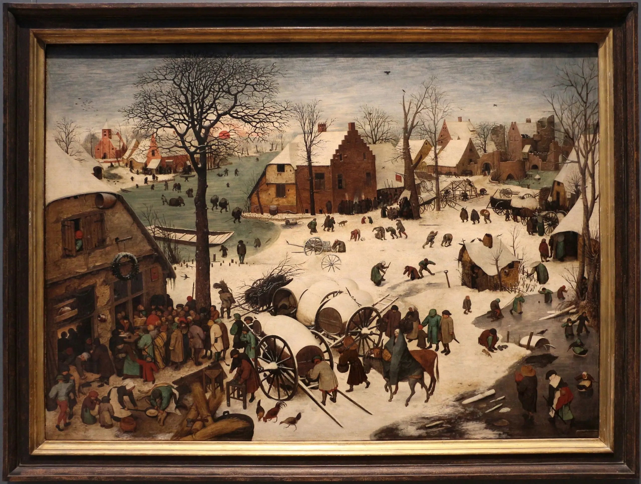 Le Dénombrement de Bethléem - Pieter Brueghel the Elder image 2 tableau peint à l’huile sur toile
