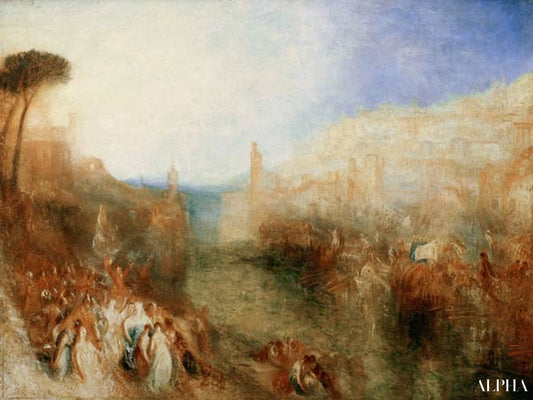 Le départ de la flotte - William Turner - Reproductions de tableaux et peintures haut de gamme