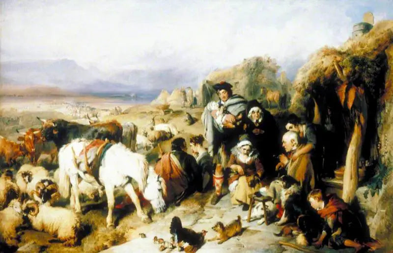 Der Abschied des Hirtenhundes: eine Szene in den Grampians - Edwin Henry Landseer