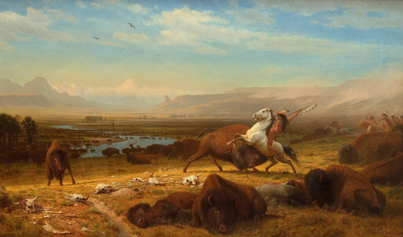 Der letzte der Bisons - Albert Bierstadt
