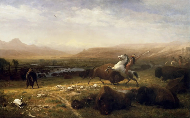 Der letzte Büffel 2.60 - Albert Bierstadt